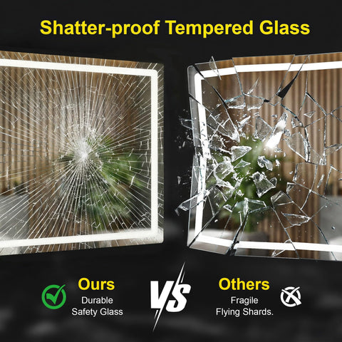 FICTOR shatterproof tempered glass increases safety and durability.