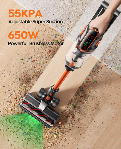 Fieety auto mode motorised floorhead for adaptable cleaning