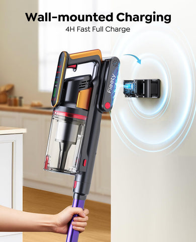 Fieety Ultra10 self-standing design prevents tipping when paused.