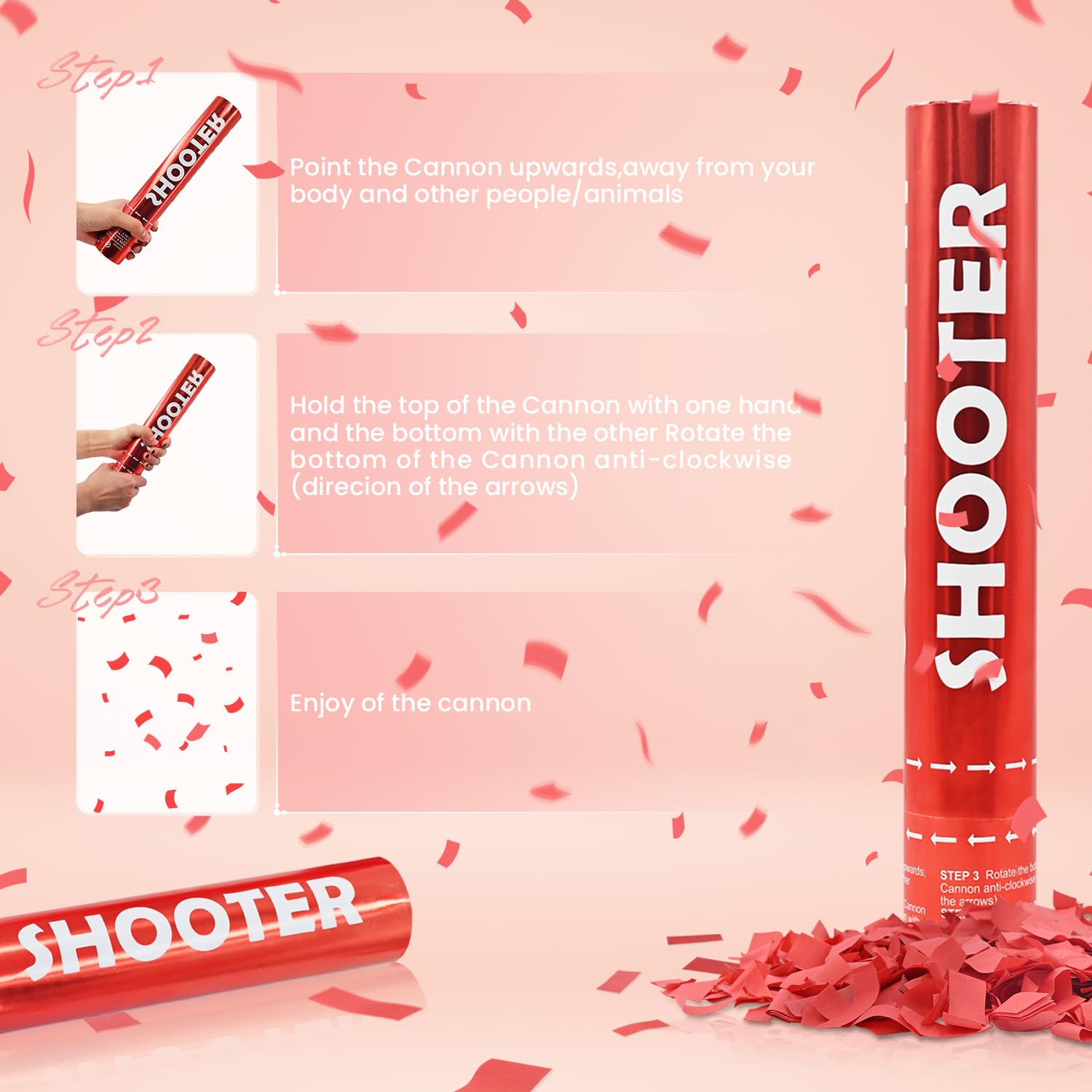 FIEKEICC airburst confetti release adds festive visual at weddings.