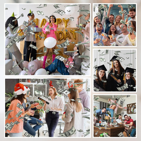 FIEKEICC biodegradable confetti poppers for eco-friendly parties