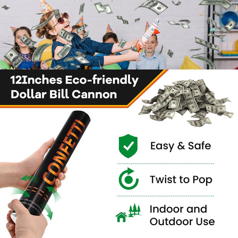 FIEKEICC easy-activate confetti poppers for safe, joyful use