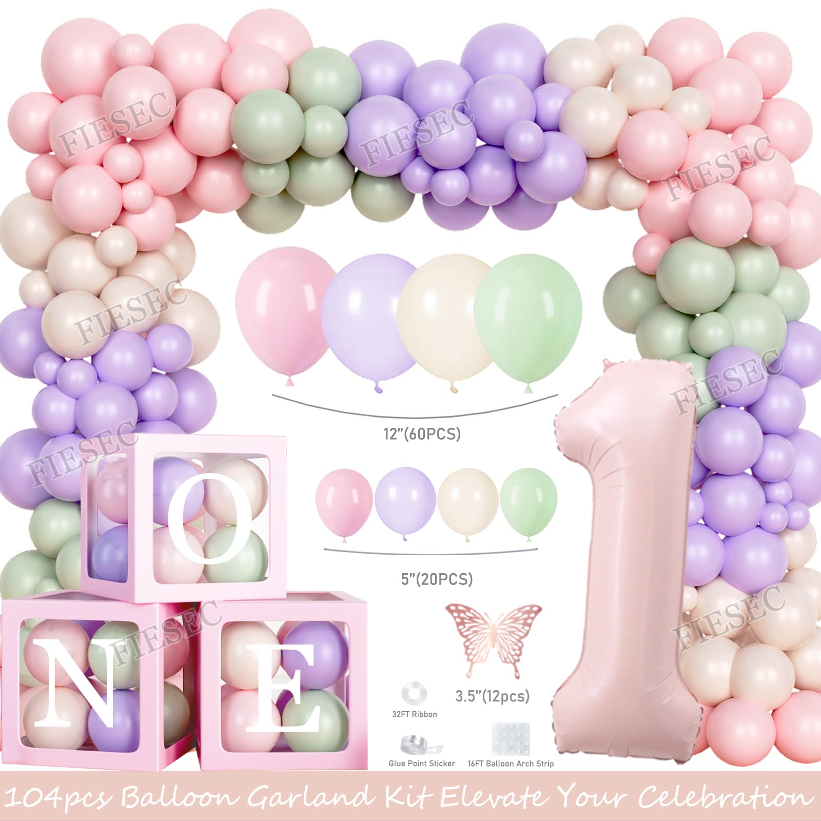 Fiesec Fairy cake topper acts as a charming centerpiece for the cake smash