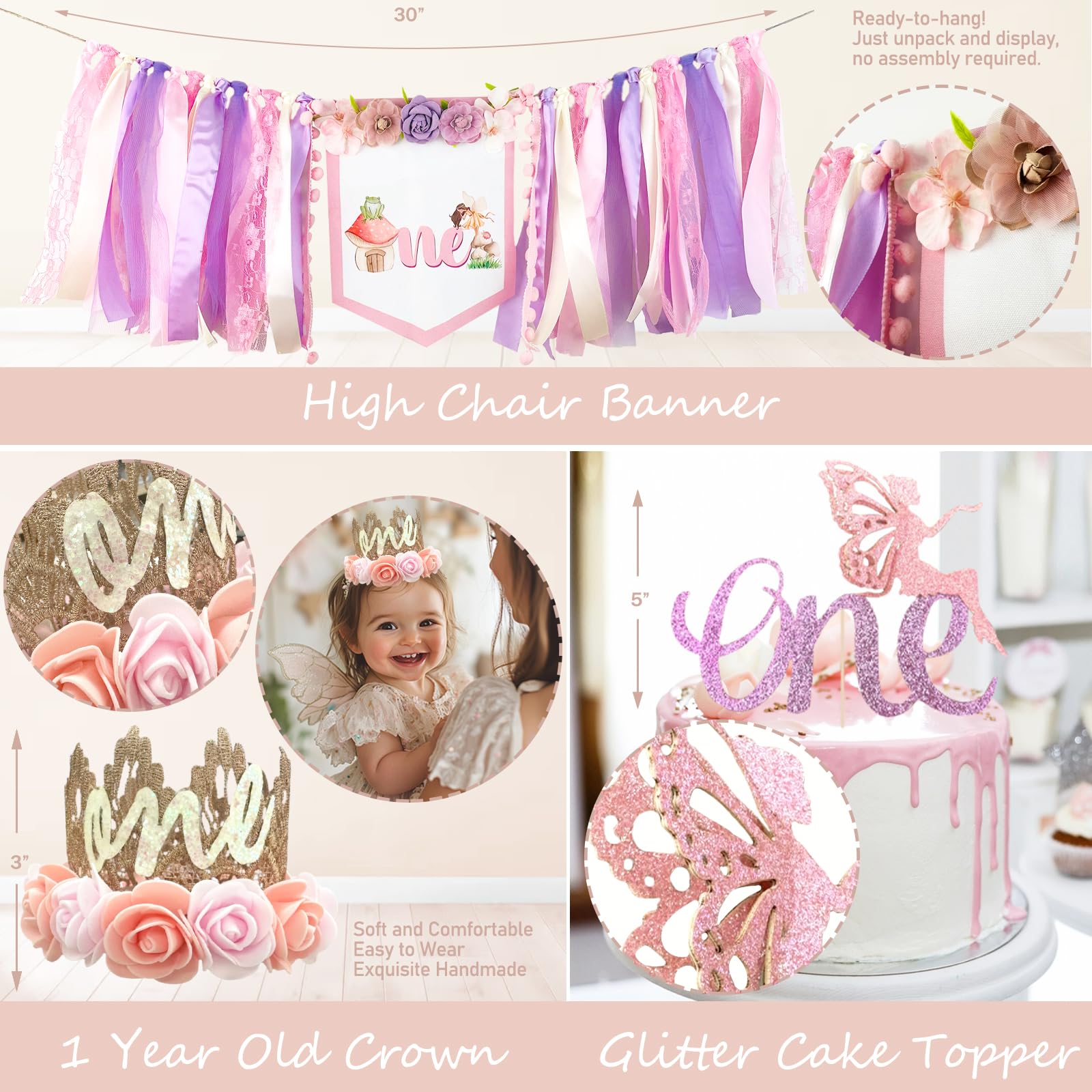 Fiesec Fairy crown offers a cute accessory for the birthday girl