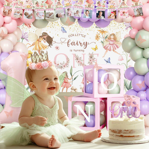 Fiesec Fairy poster highlights the garden theme for vibrant party signage