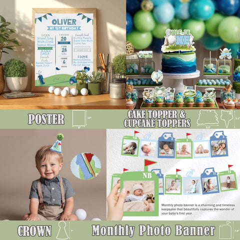 Fiesec Hole in One photo banner helps capture memorable party moments.