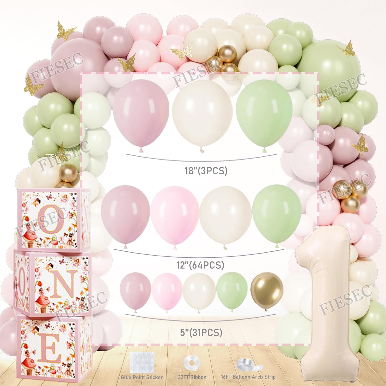 Fiesec metallic gold balloons add subtle shimmer to the dessert table