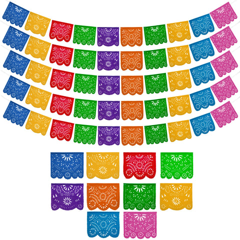 Fiesta Wraps Mexican banner set display for vibrant outdoor parties