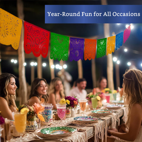 Fiesta Wraps wedding banner for reception décor with durable plastic