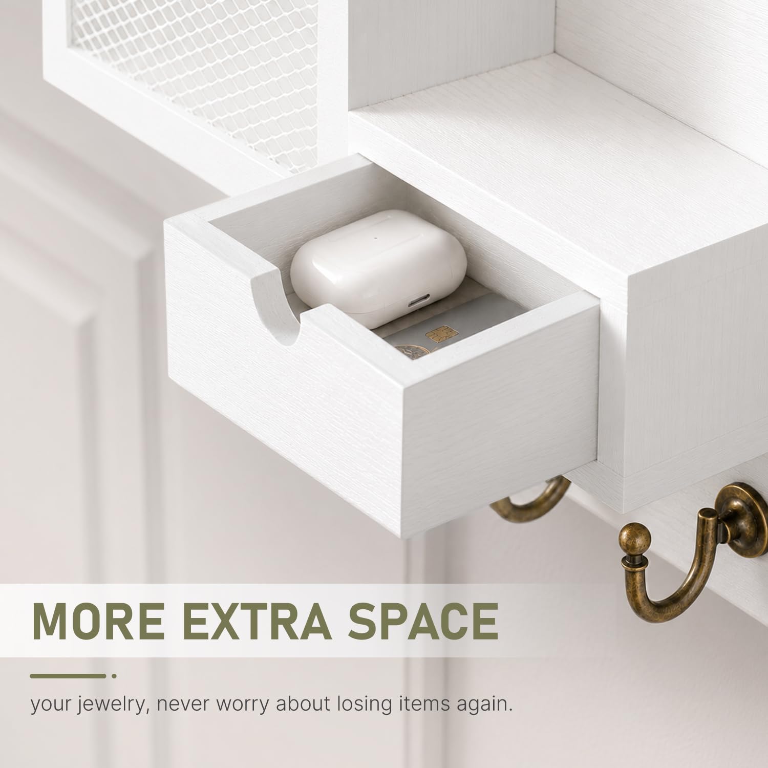 FifthQuarter entryway scene showing organized keys, mail and glasses in use.