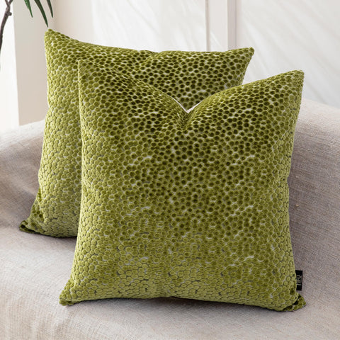 FIFU couch throw pillow front jacquard velvet texture adds visual depth