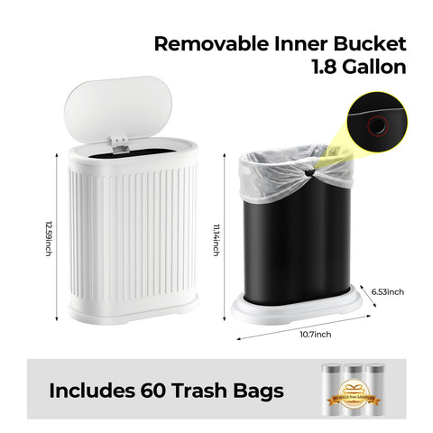 Figella removable inner bucket makes bag changes quick and clean