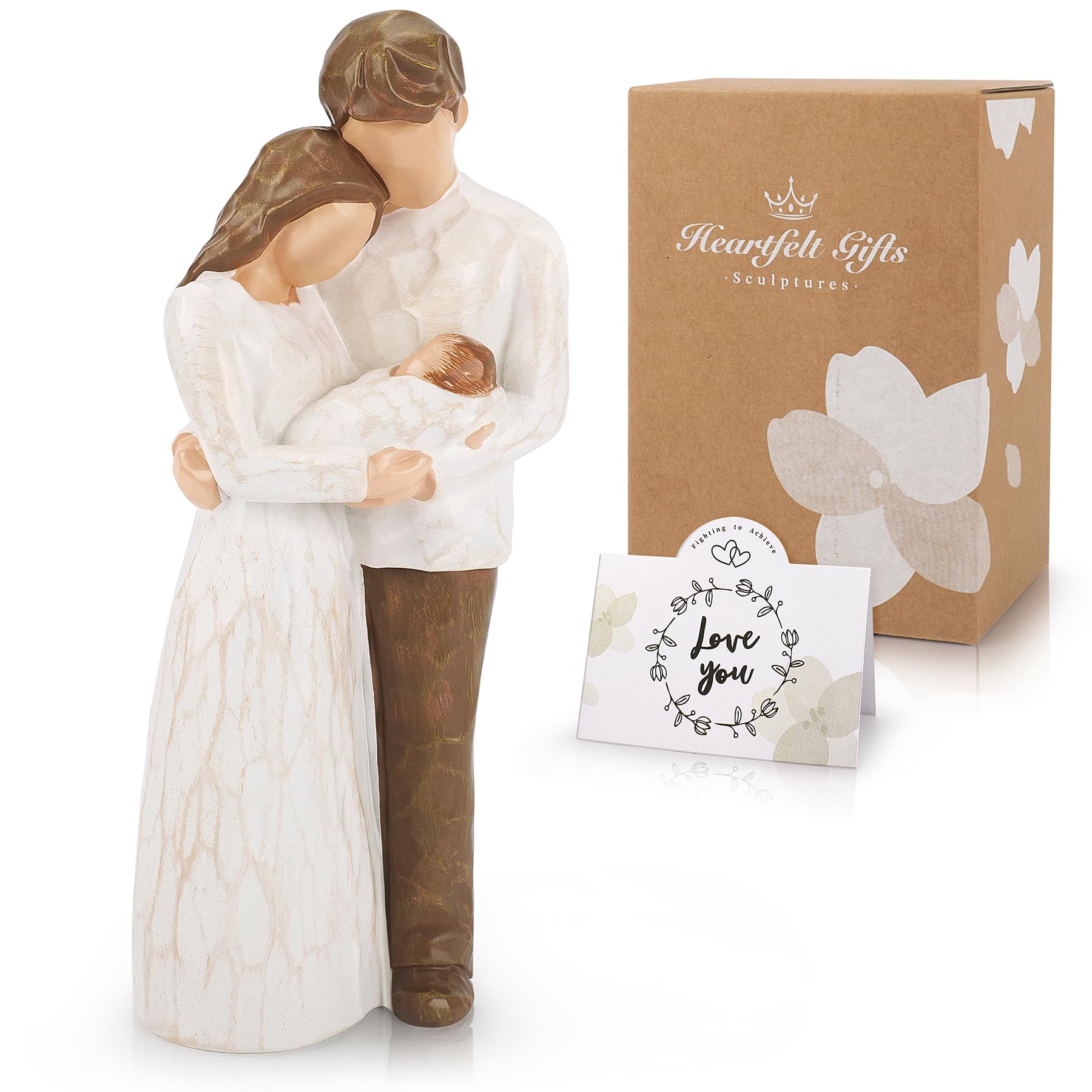 Fighting to Achieve gift box with greeting card for new parents.
