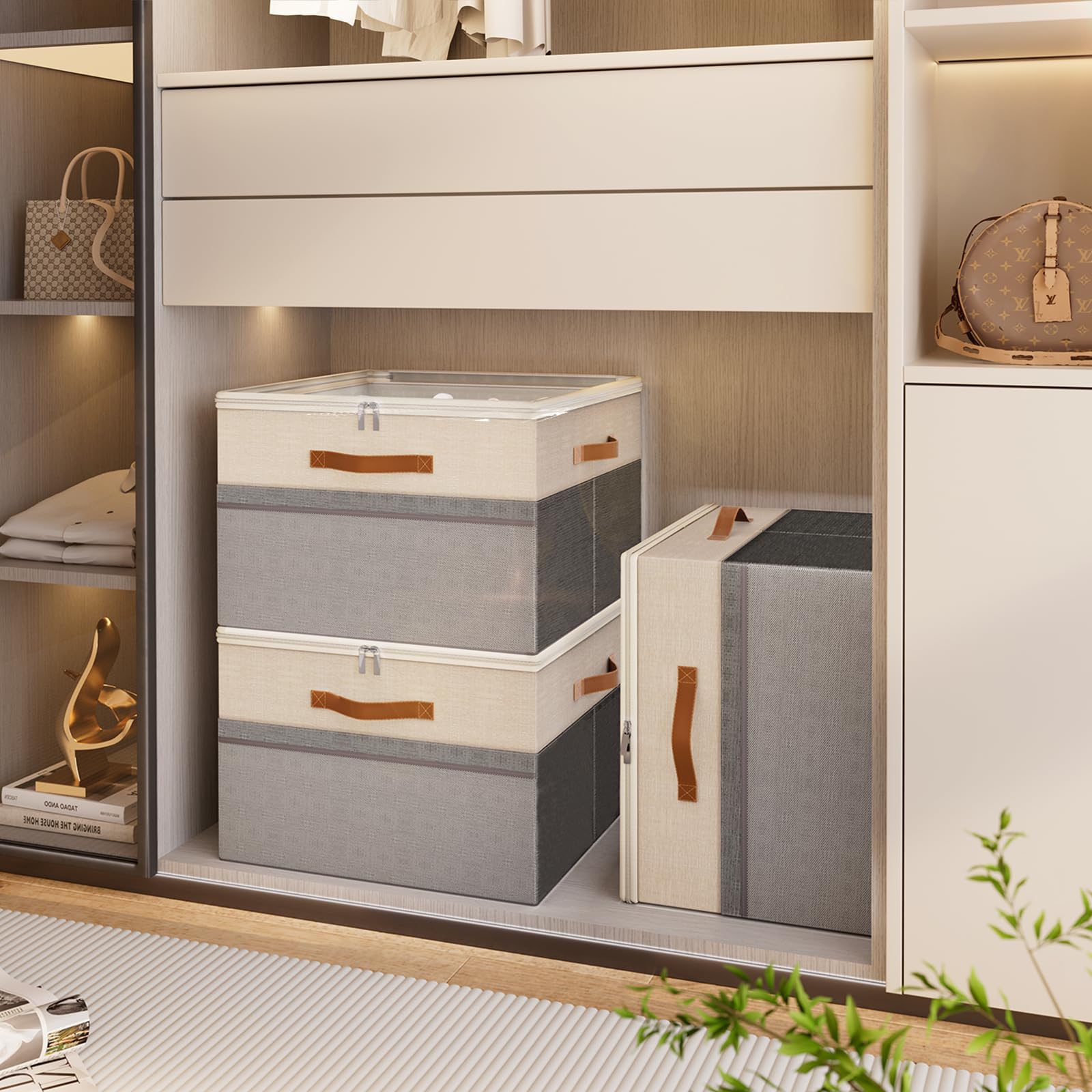 FIKSG dimensions 17x17x12.5 inches fit in closets and entryways