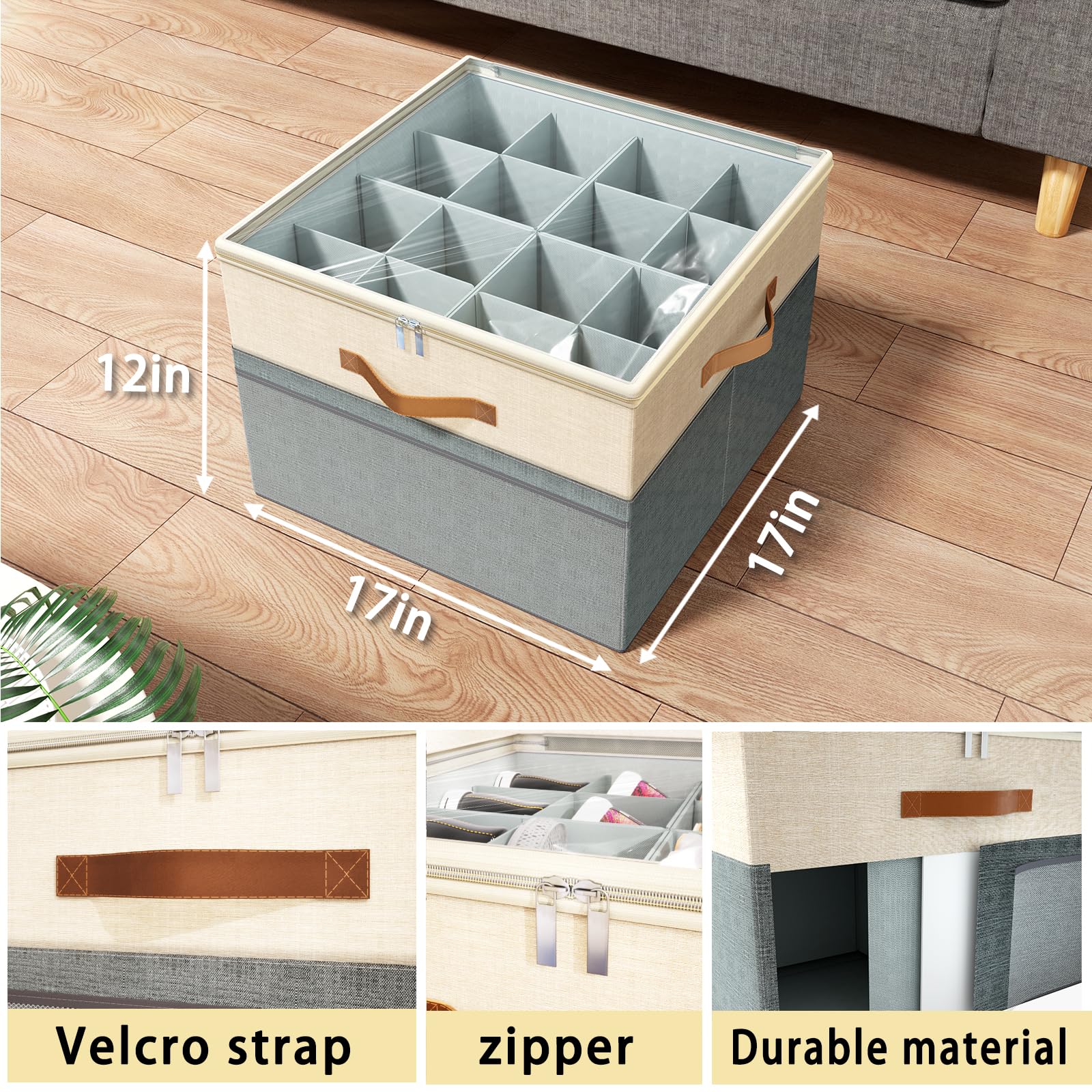 FIKSG foldable shoe storage lid keeps contents clean and dust-free