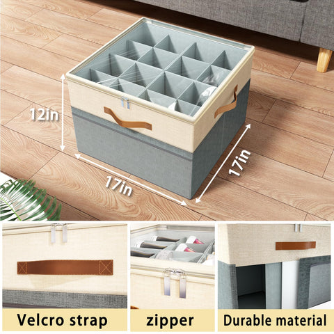 FIKSG foldable shoe storage lid keeps contents clean and dust-free