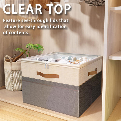 FIKSG transparent lid offers quick view and protects shoes from dust