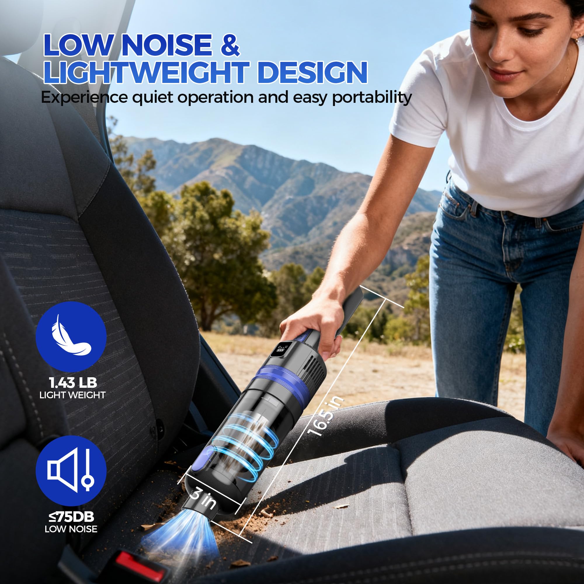 Filigo crevice nozzle targets car vents and narrow gaps