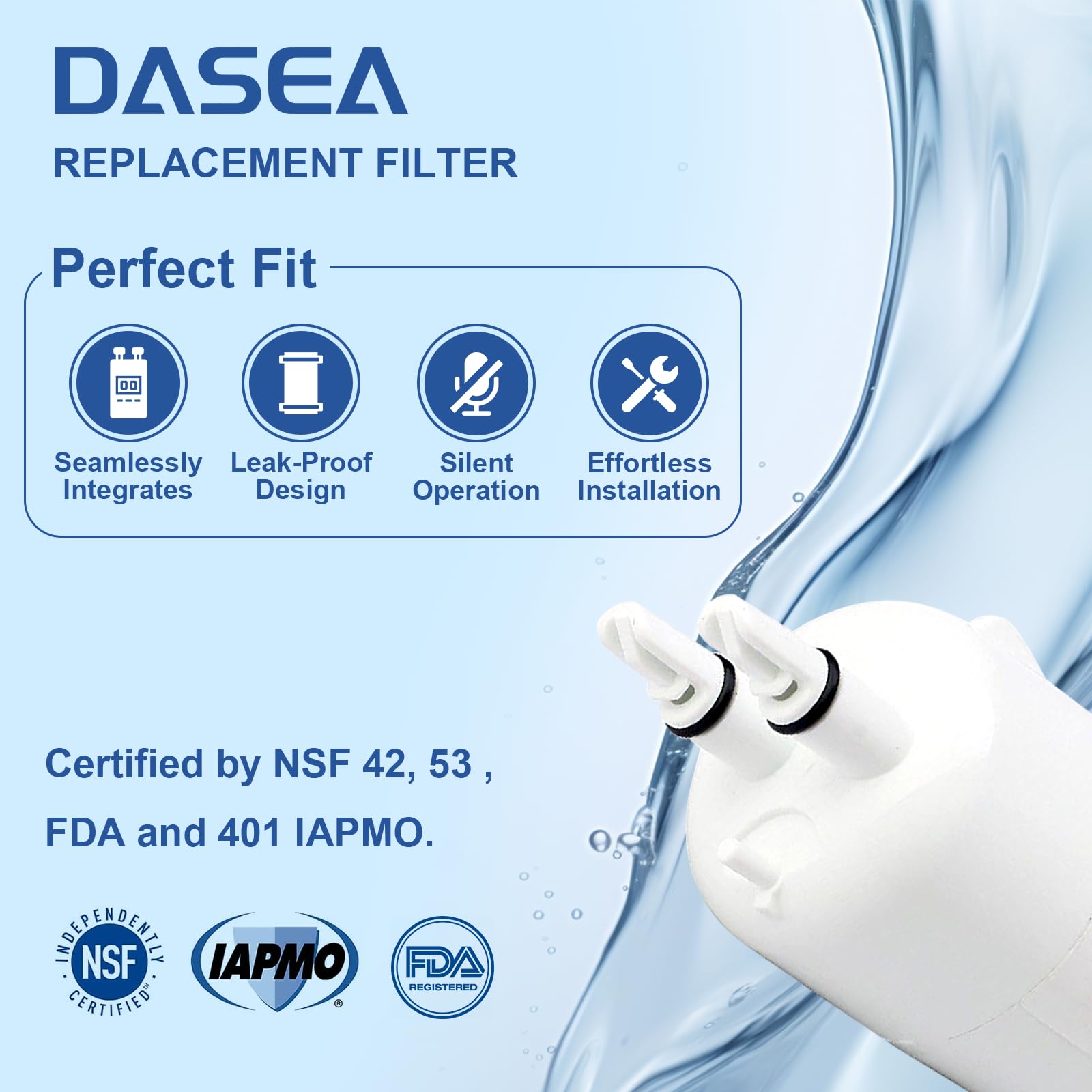 Filigrenza DASEA filter pack in use for crisp water taste