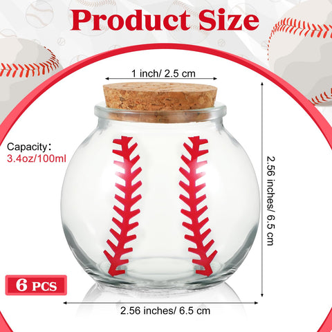 FillTouch baseball dirt jar cork lid, showcasing secure seal for event favors.
