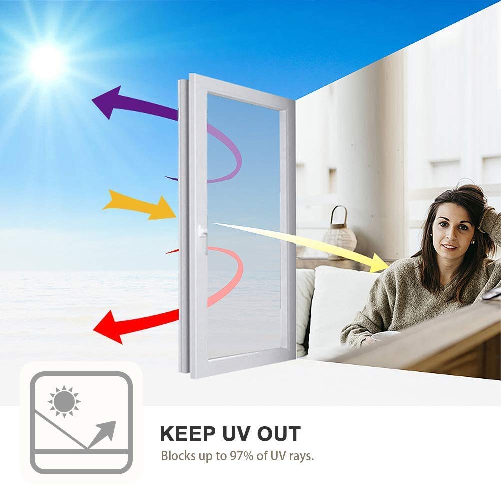 Filmgoo reflective window film installs on smooth glass with soapy water.