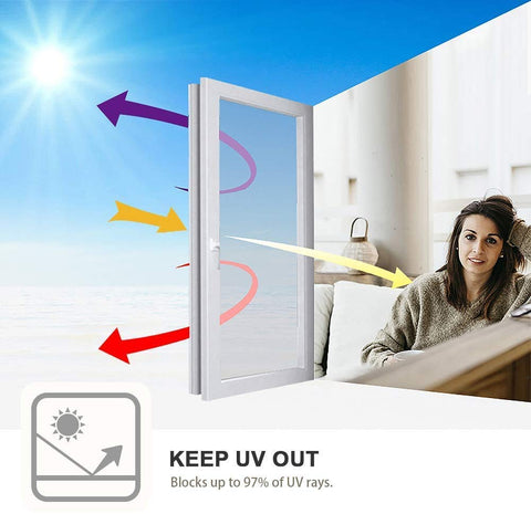Filmgoo reflective window film installs on smooth glass with soapy water.