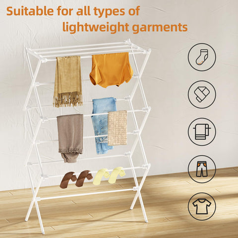 FILROUG drying rack compact storage folds flat for easy stowaway.