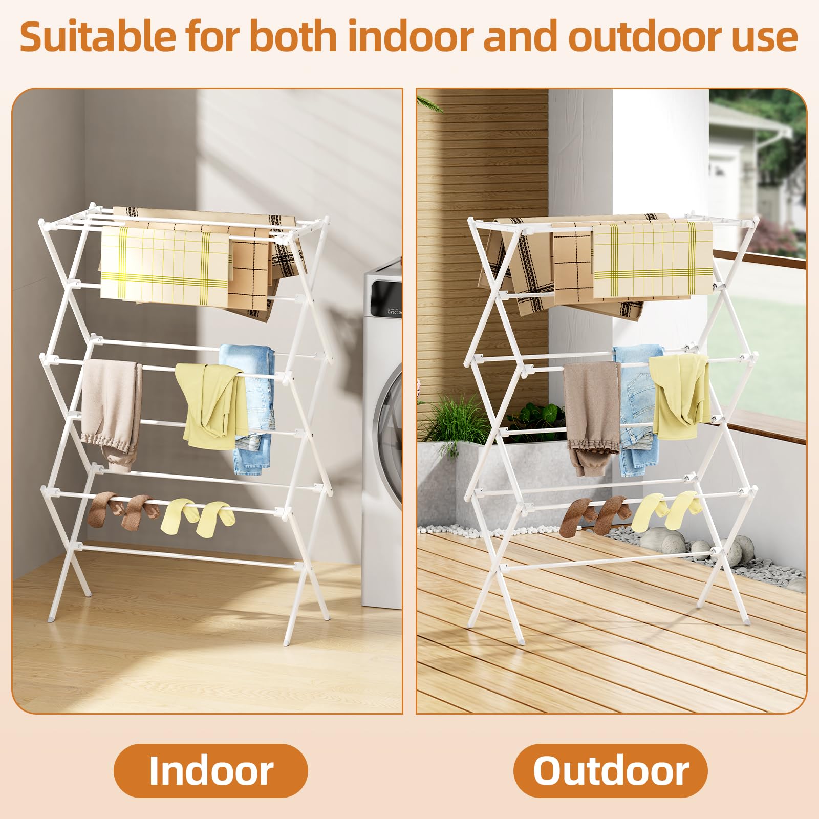 FILROUG drying rack easy assembly lets you set up in minutes.