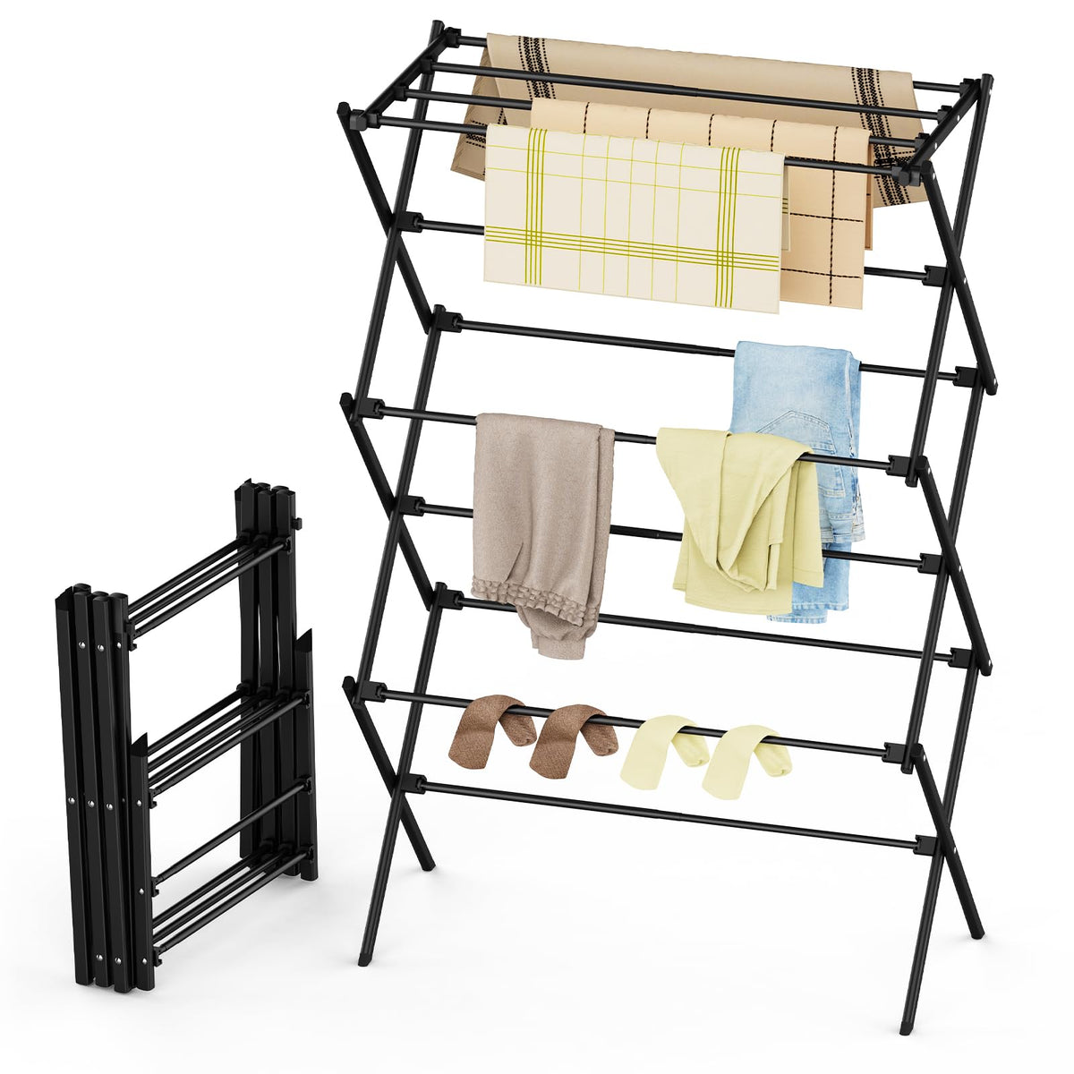 FILROUG drying rack folding design for compact storage and flexible indoor use.