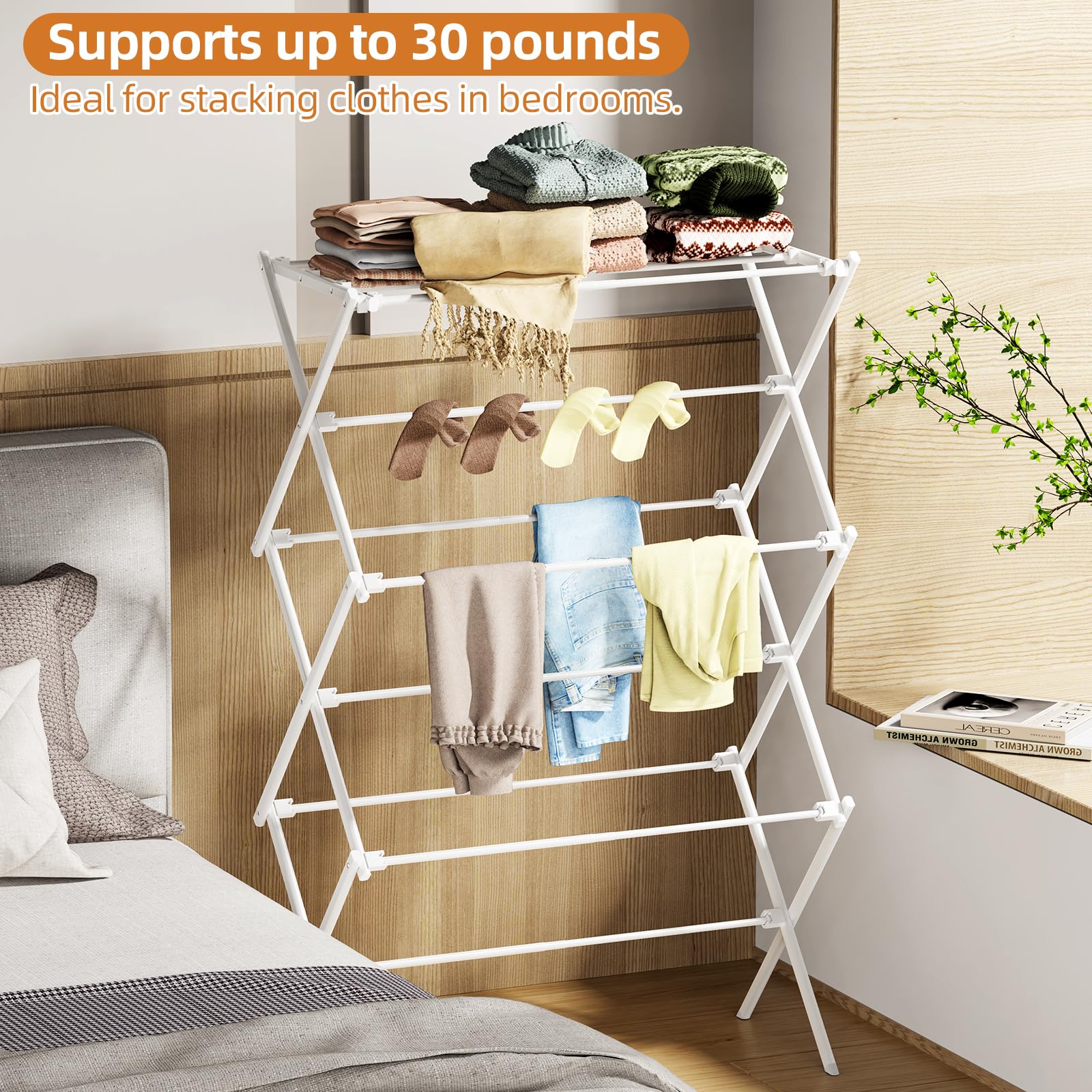 FILROUG drying rack indoor outdoor use showcases flexible placement options.