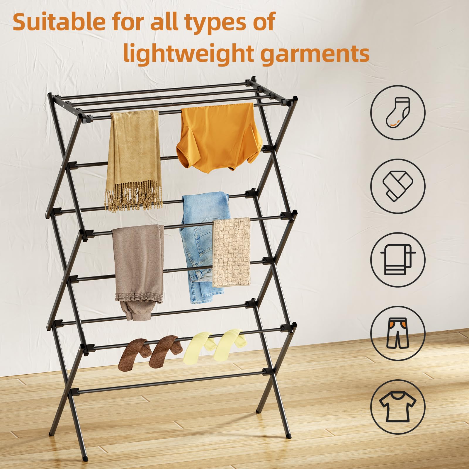 FILROUG drying rack non-slip base keeps items steady.