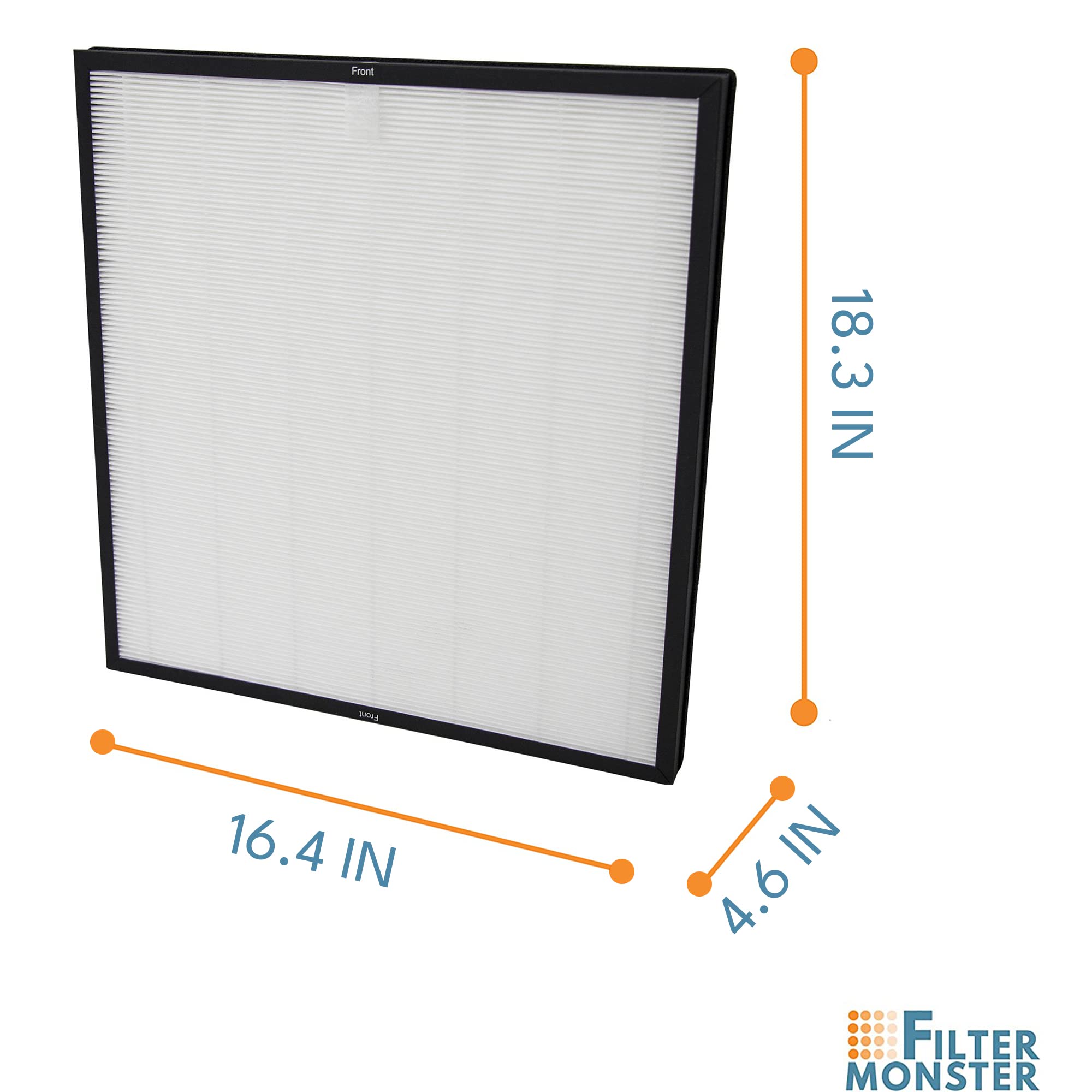 Filter-Monster pet allergen kit carbon filter reducing odors from cooking and pets.