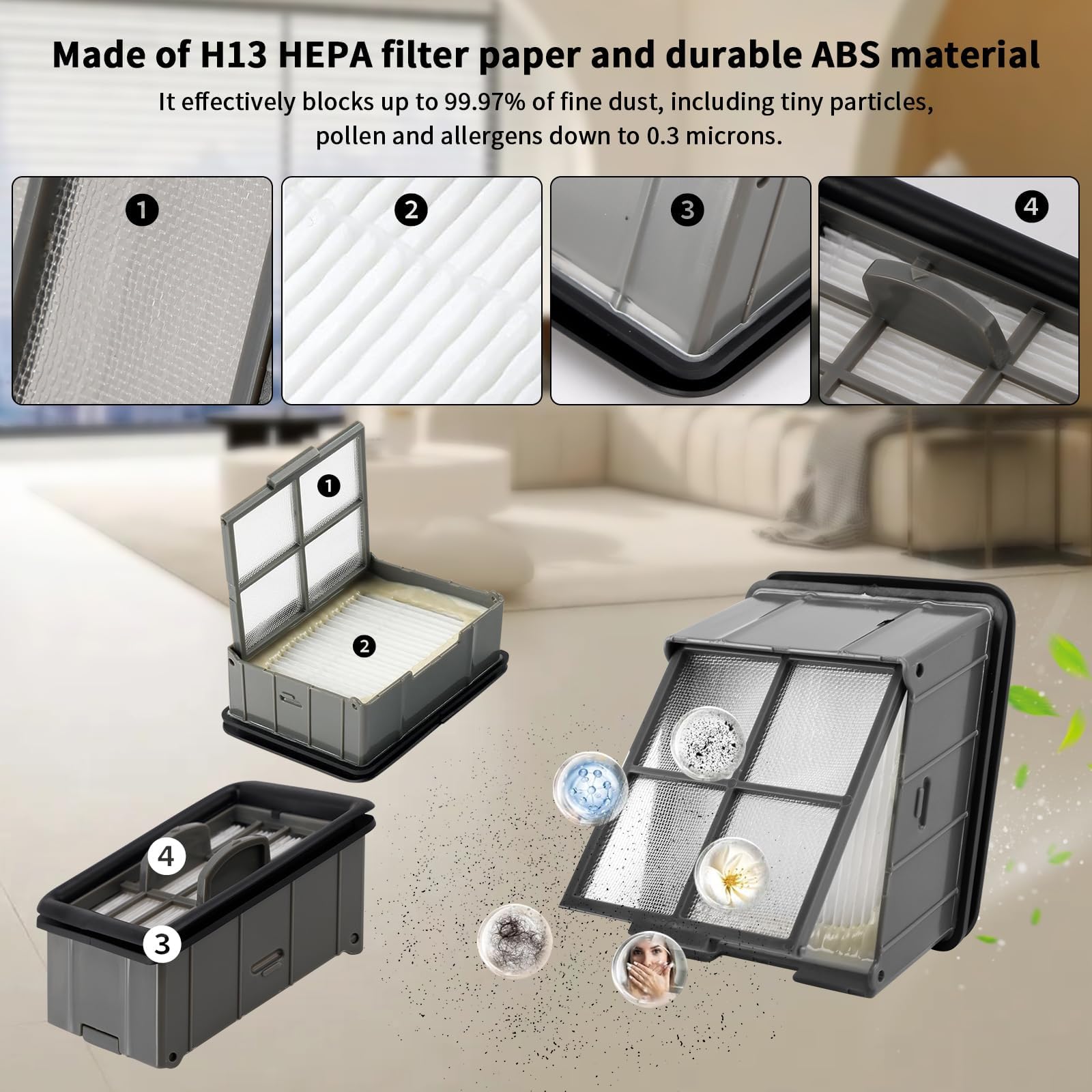 FilterEra brush roll delivers consistent agitation and effective dirt lifting