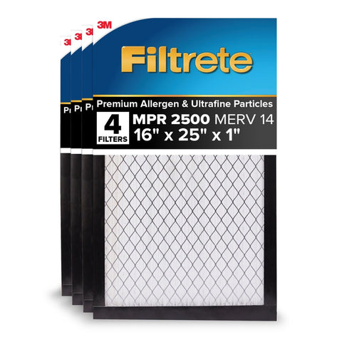 Filtrete 16x25x1 filter core showing pleated media for better airflow