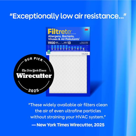 Filtrete filter inside an HVAC unit demonstrates easy replacement.