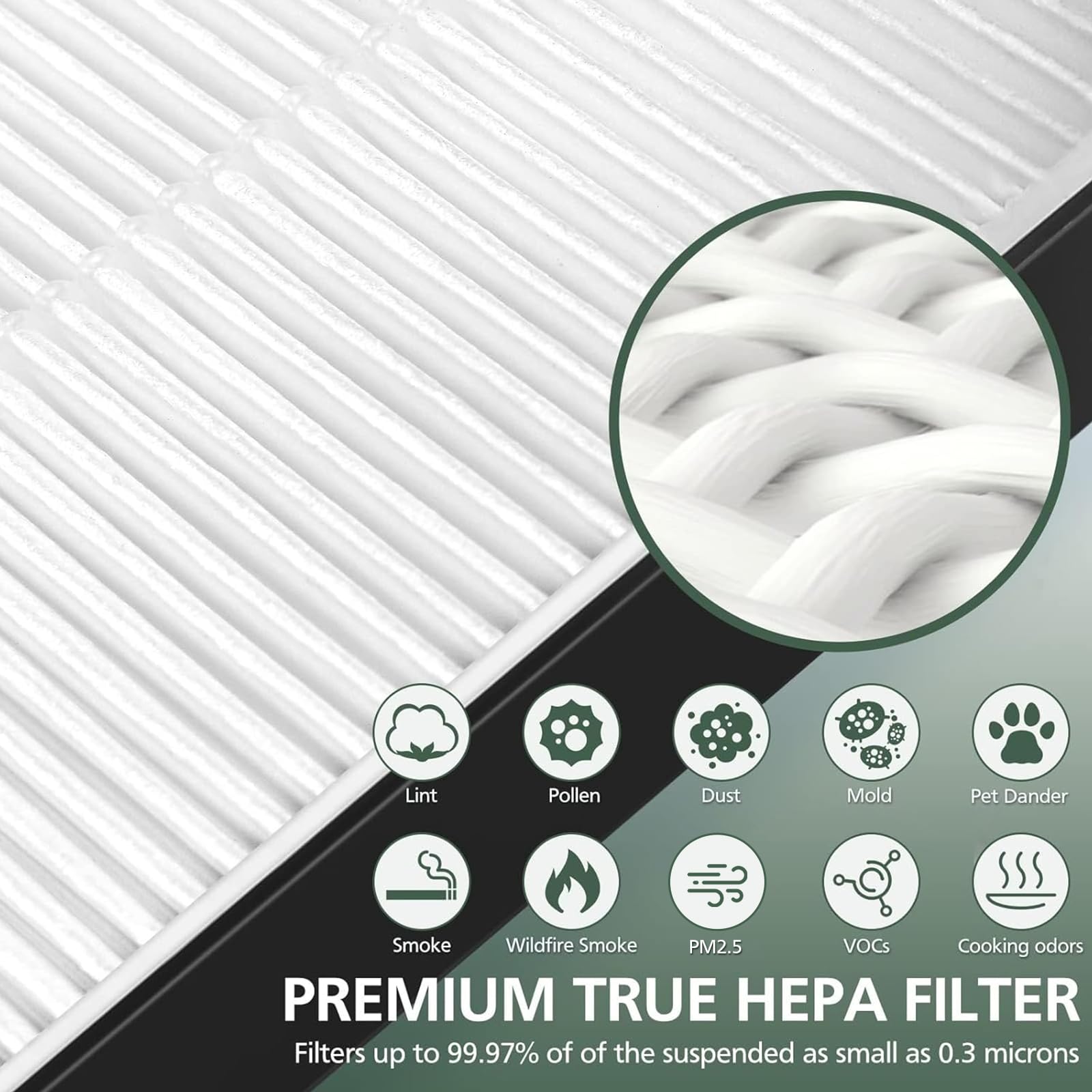 Filtrete-compatible A2 filter for model FAP-T03-A2, simple replacement