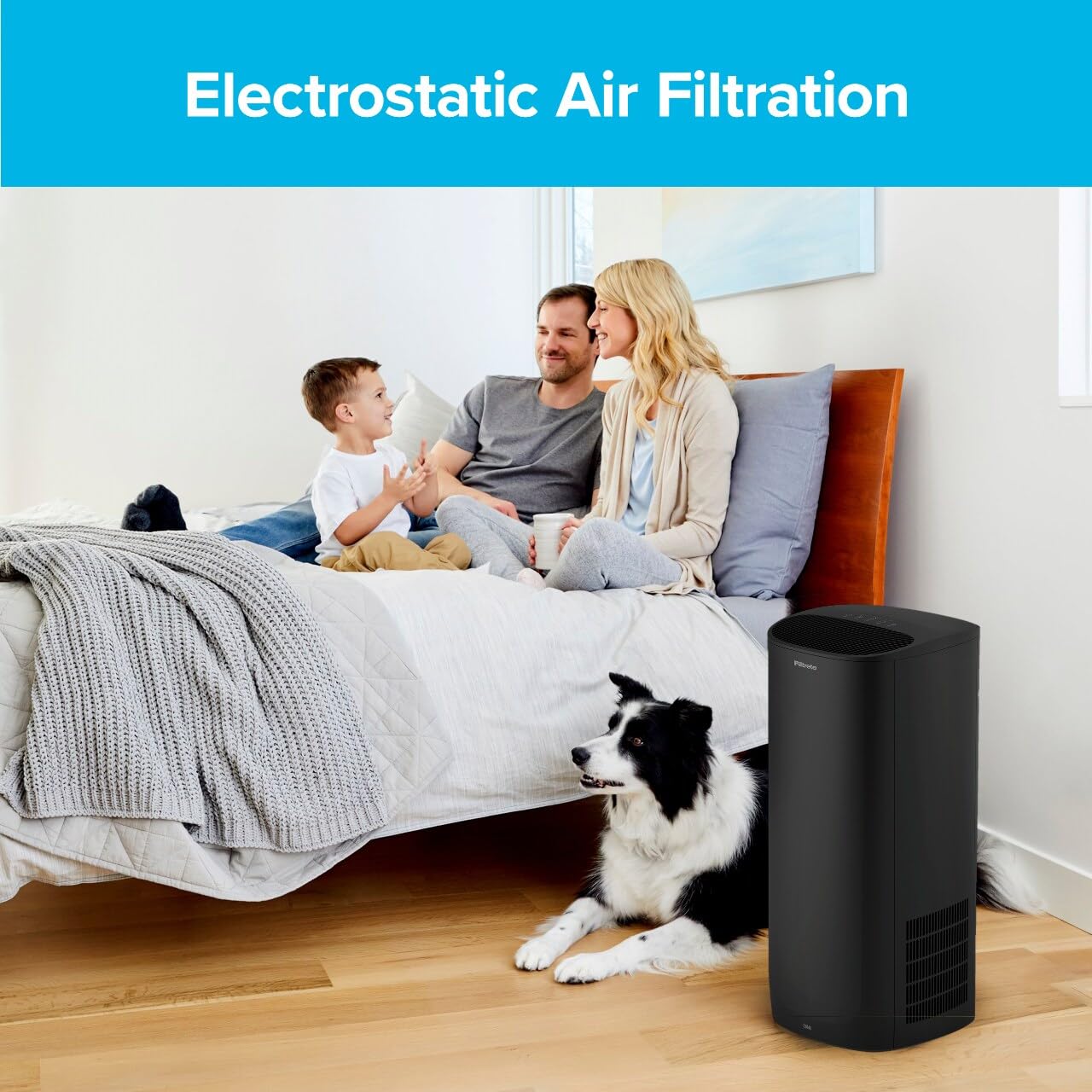 Filtrete F2 filter installed in purifier slot for easy setup