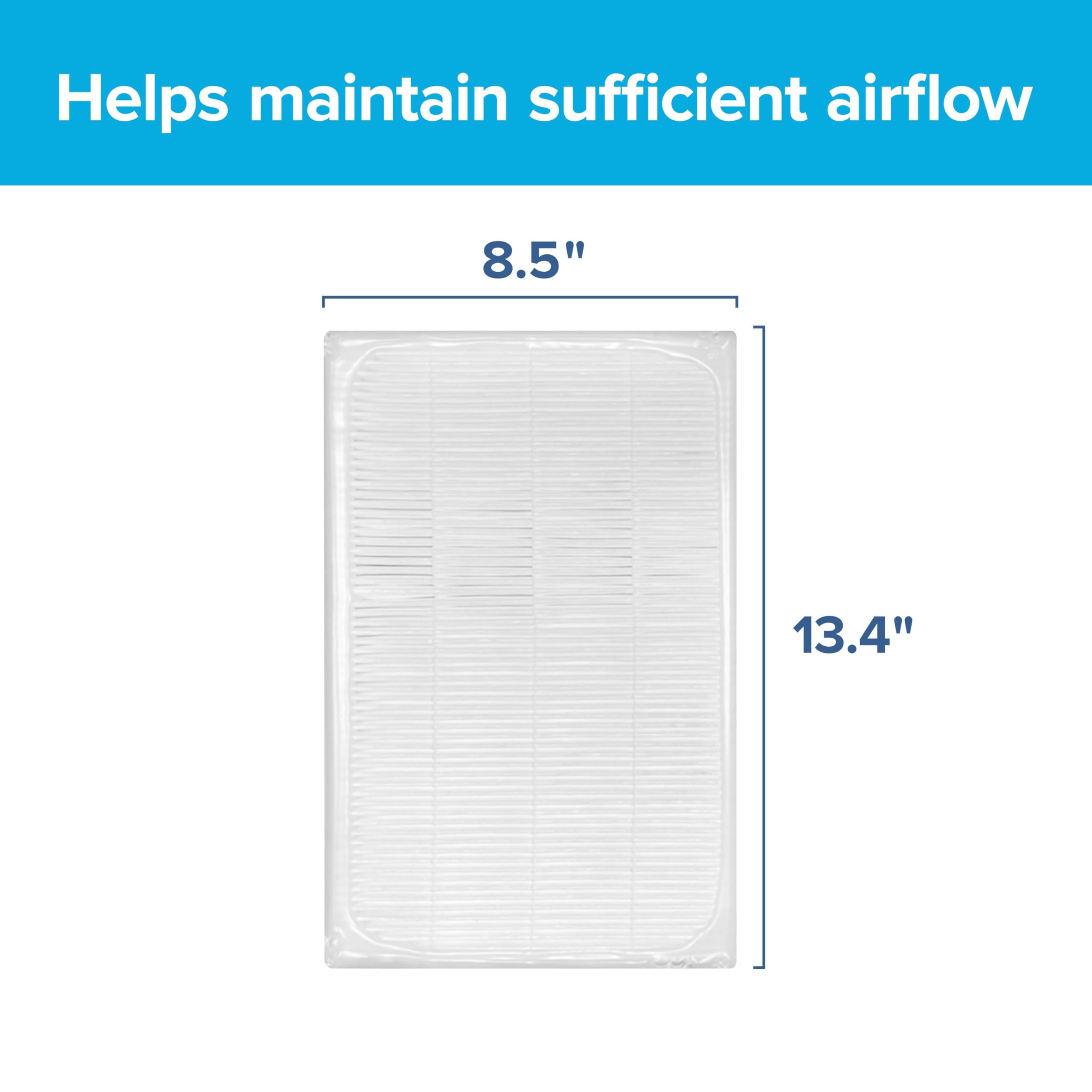 Filtrete F2 filter pleated media closeup showing dense filtration for allergens