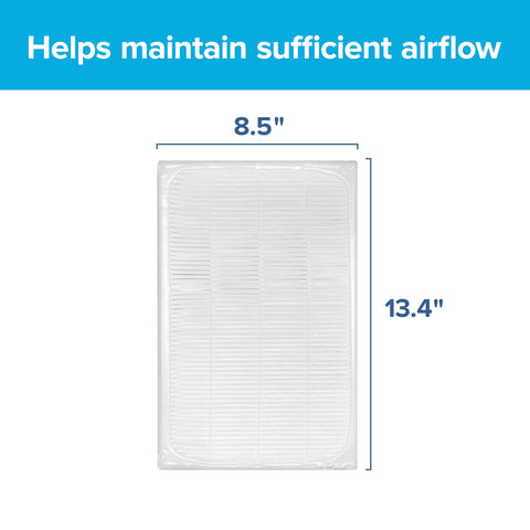 Filtrete F2 filter pleated media closeup showing dense filtration for allergens