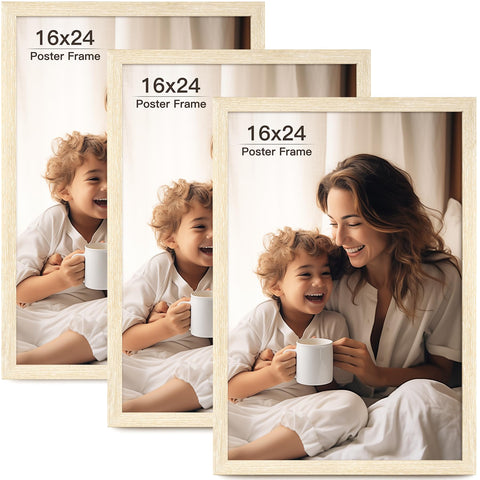 FinalFind 16x24 frame in natural wood, ideal for wall display.