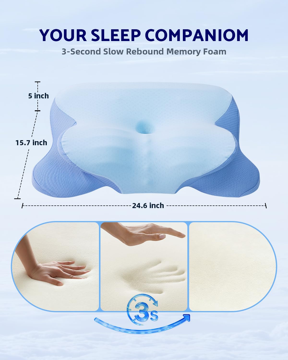 Finbuco breathable pillowcase enhances airflow and keeps you dry during sleep.