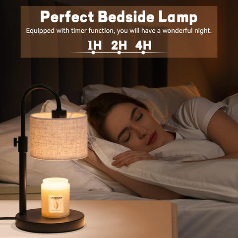 FINCMY dual bulbs provide steady warmth and scent