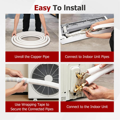 Findmall easy-install design enables direct connection to a mini split.