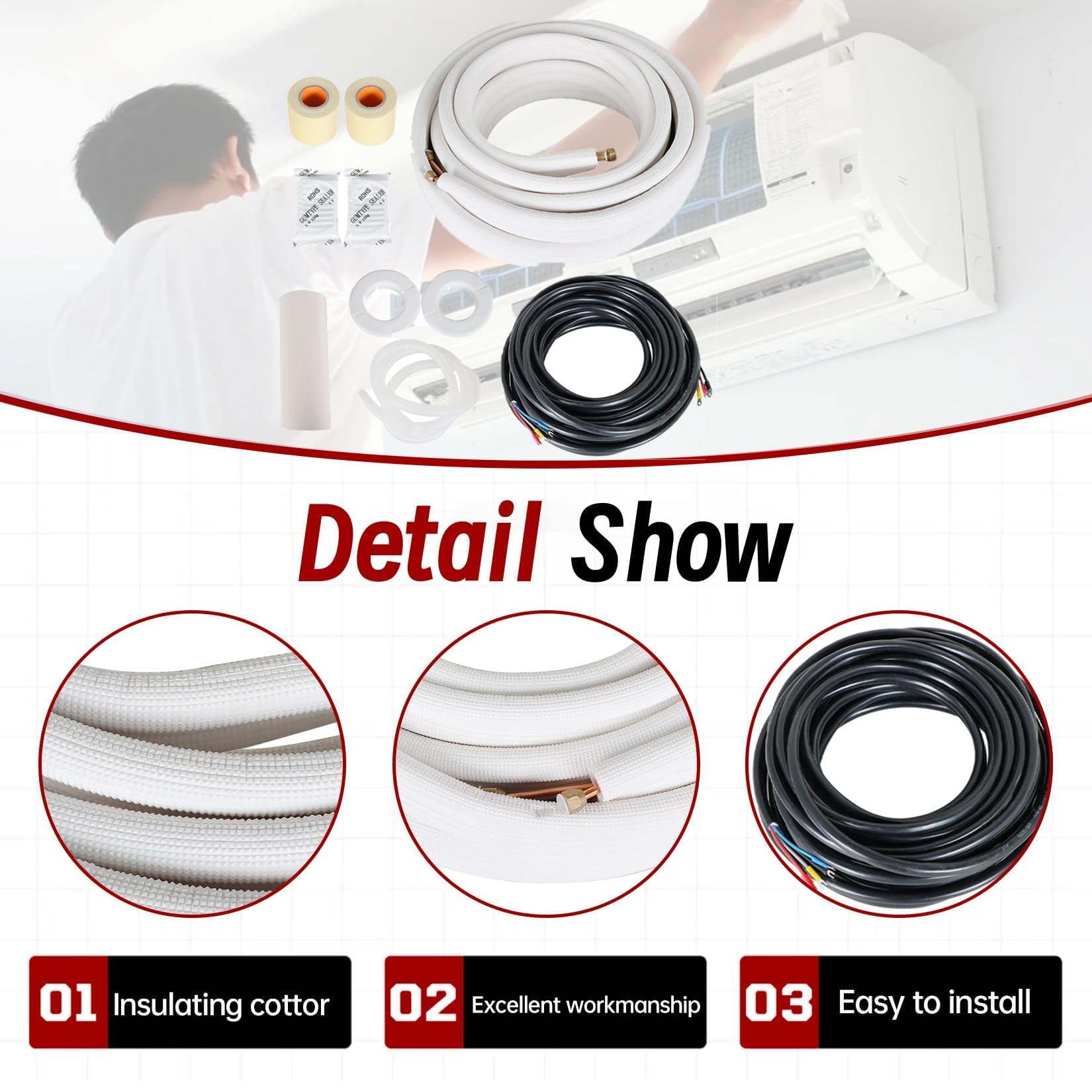 Findmall thickened-nut fittings provide secure, leak-free connections.