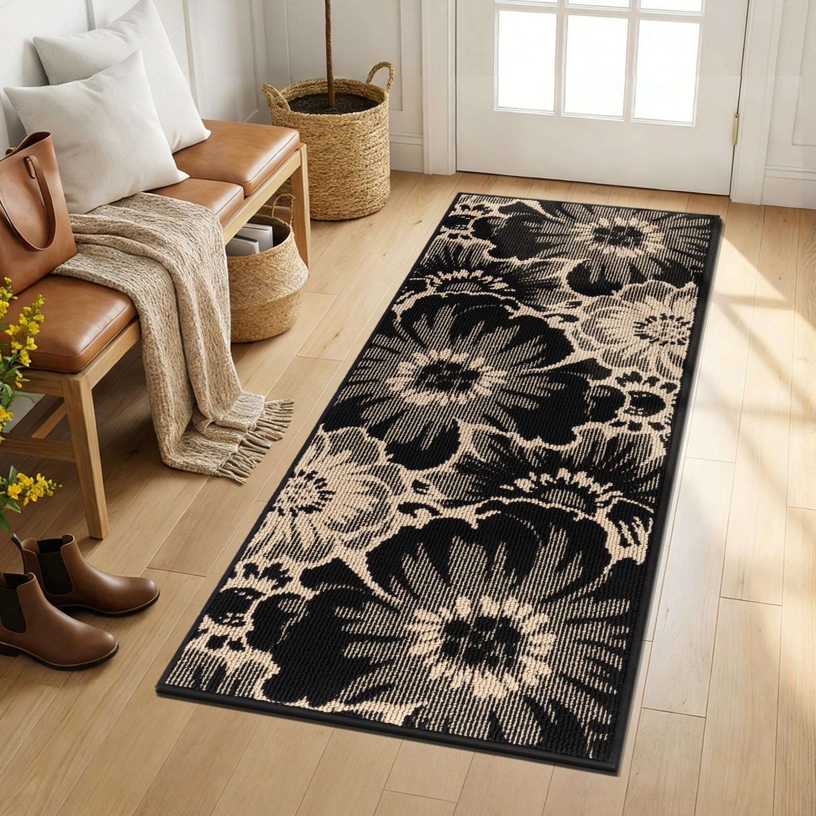 Findosom indoor-outdoor friendly design fits kitchens and foyers.