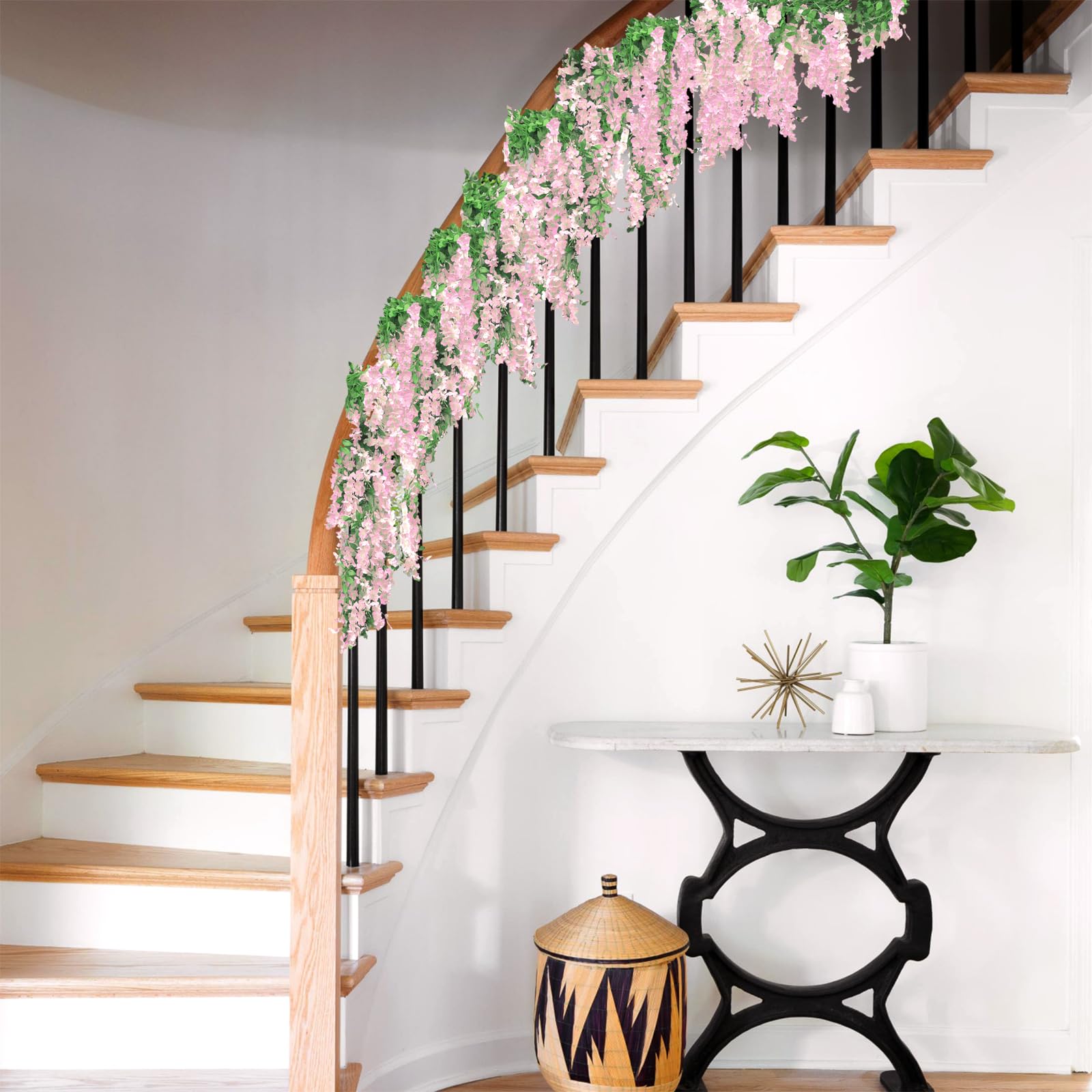 Findosom Wisteria 10 stems 15in each for versatile DIY arrangements