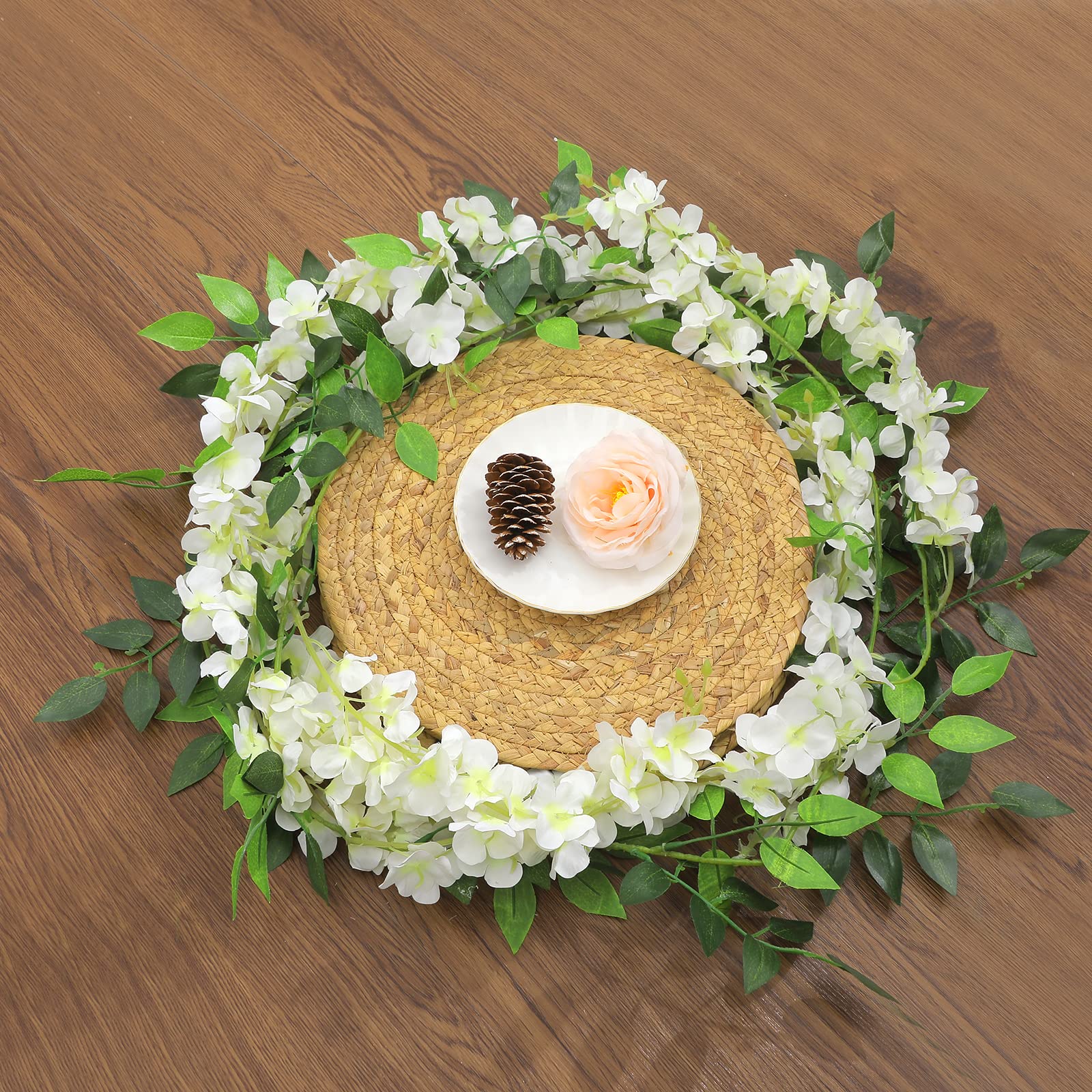 Findosom Wisteria garland made from eco-friendly materials safe for families.