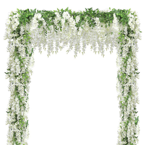 Findosom Wisteria garland 5-piece package contents for versatile decor.