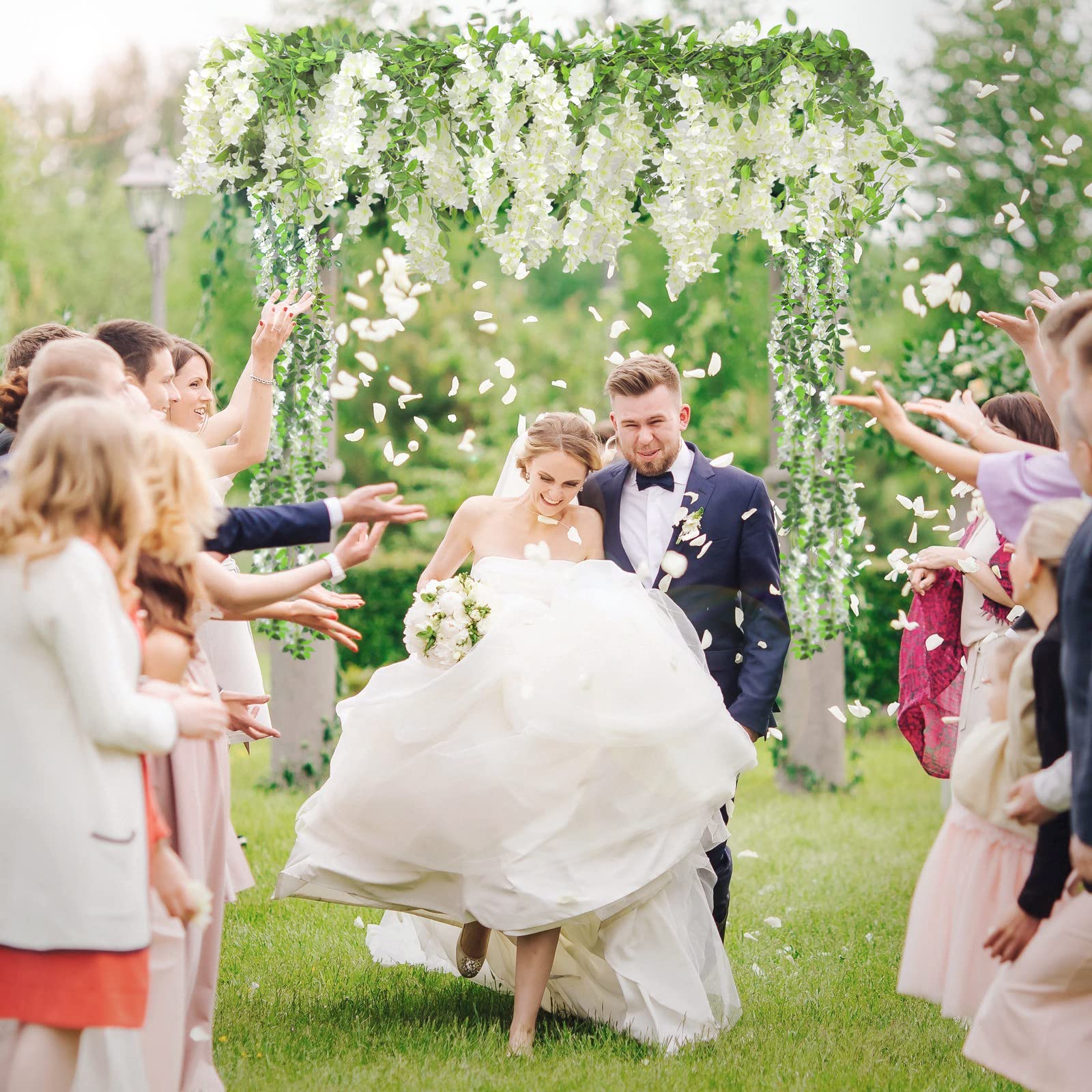 Findosom Wisteria garland ideal for wedding arches and outdoor ceremonies.