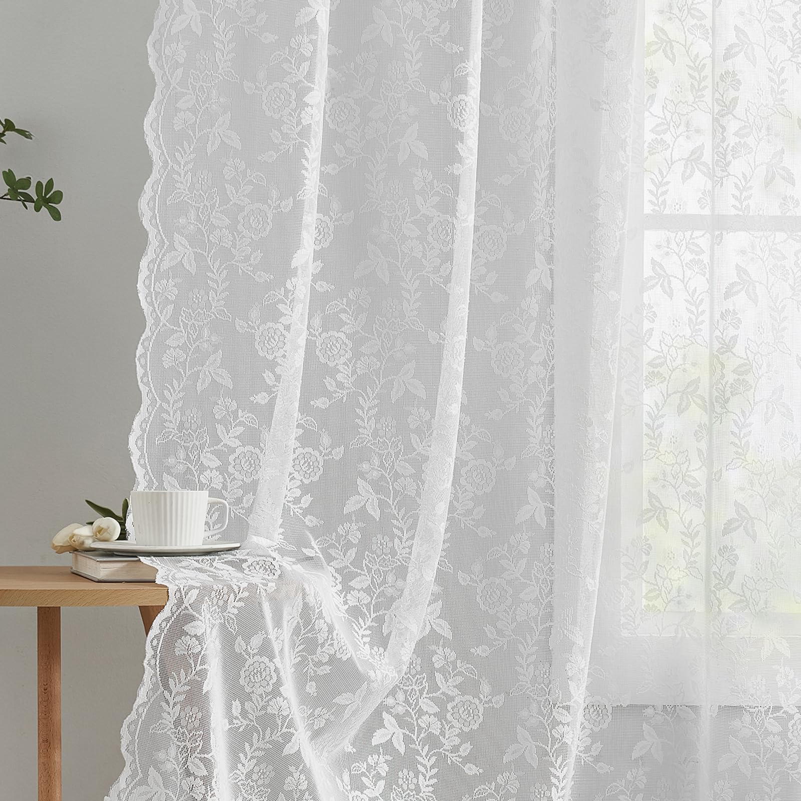 FINECITY sheer curtains filter sunlight while preserving privacy
